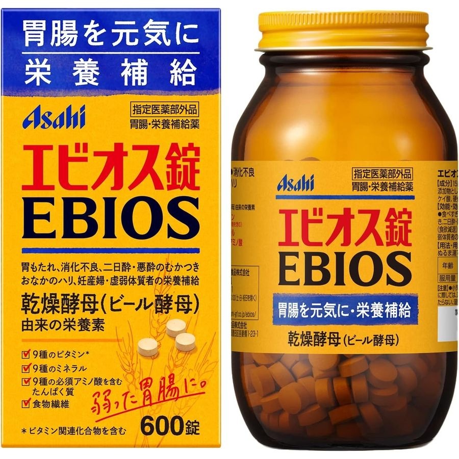 [해외] 아사히 에비오스 600정 일본 맥주 효모 ebios