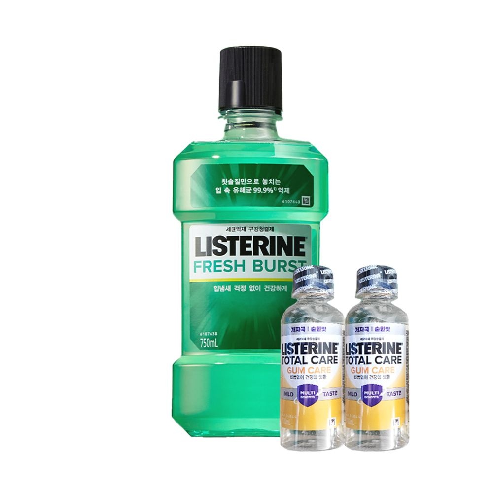 리스테린 (소비기한9월8일까지) 리스테린 후레쉬버스트 750ml+검케어 100mlx2개 증정