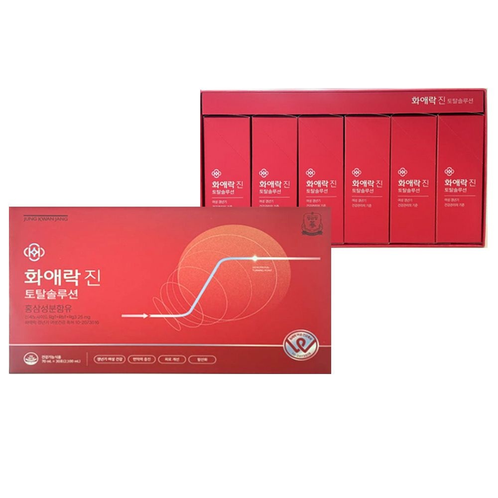 정관장 화애락 진 토탈솔루션 (터닝미 리뉴얼) 70ml 30포 1개 여성갱년기 국내산 홍삼농축액 케이스있음 GT
