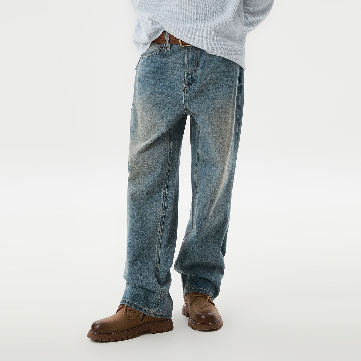 Wide Denim Pants (M) / WHTJG2311M