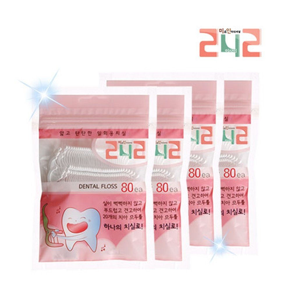 미소글로벌 국산 자연스러운 242 일회용치실 초 320개