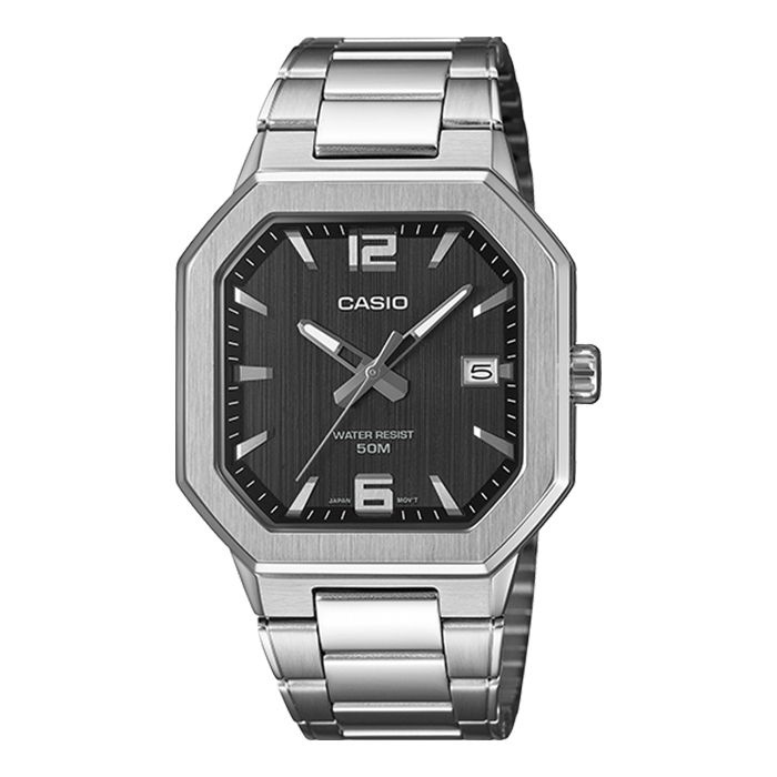 카시오 CASIO 카시오 MTP-B195D-1A 유니크 스퀘어 레트로 남자 메탈손목시계