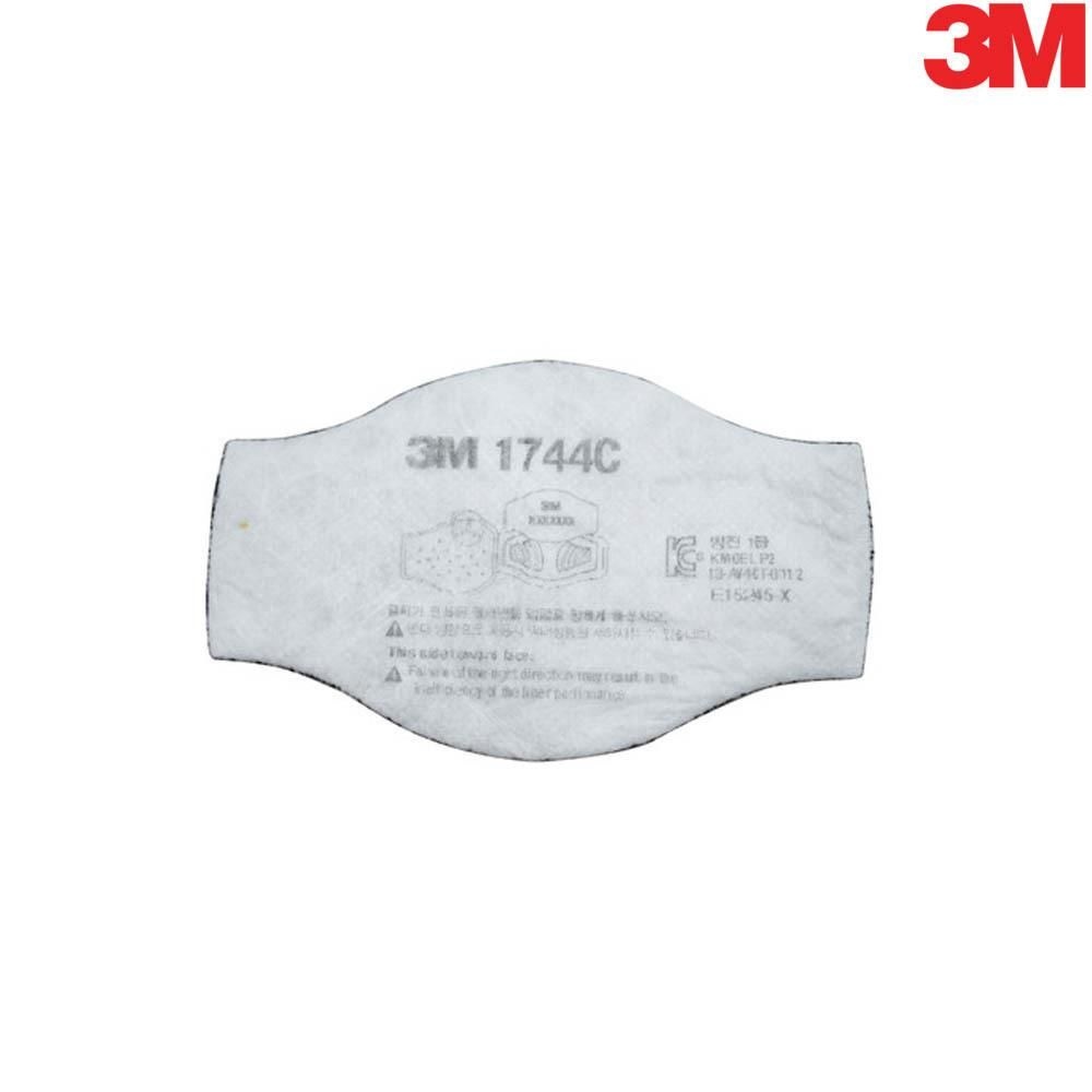 3M 산업 방독마스크 인증 방진필터 1744 단품 10개 편한호흡up 고품질