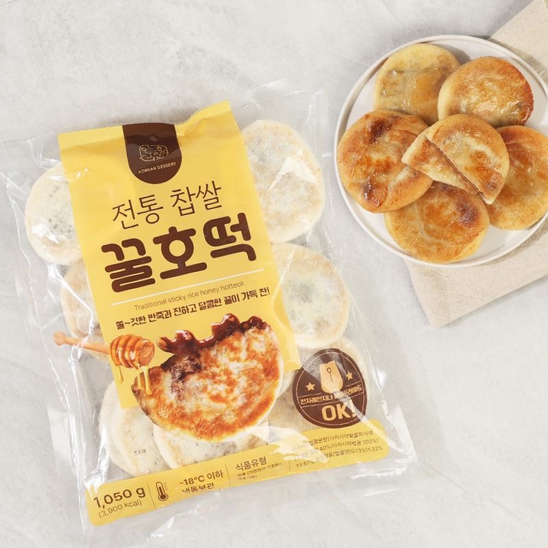 안흥식품 [안흥식품] 전통 찹쌀 꿀호떡 1.05kg x 1팩 (15개입)