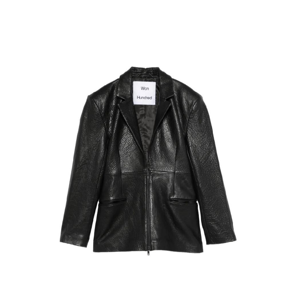 원헌드레드 원 헌드레드 원헌드레드 플로리나 레더 블레이저 413816027 TP452590091