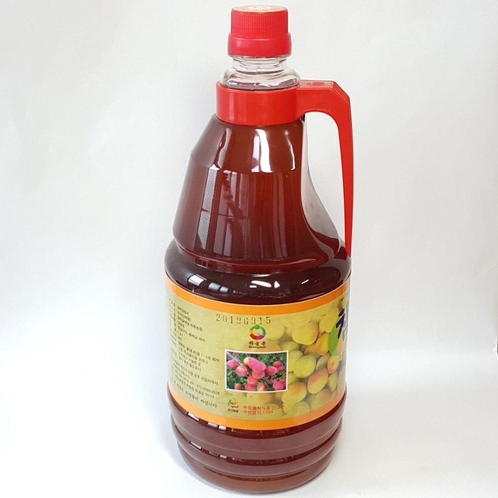 하동 안심포장 매실액기스 유기농 대용량 홍매실청 홍매실원액 1800ml