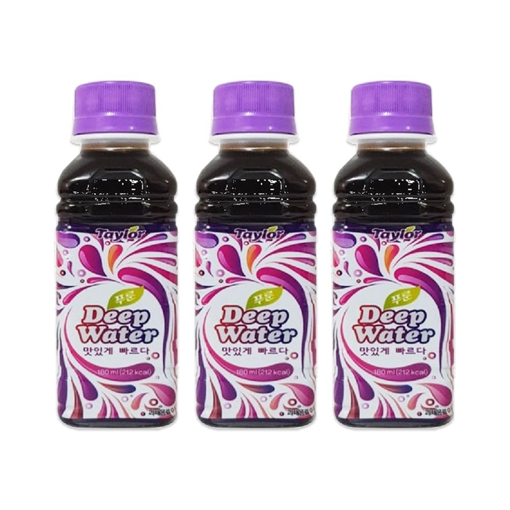 테일러 활기넘치는 6병 건자두 고농축 딥워터 푸룬쥬스 식이섬유 딥푸룬주스 180ml