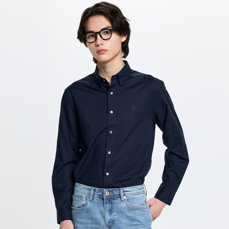 [롯데백화점] 헤지스 [26SS][3컬러 택1] 남성 로고자수 면혼방 긴팔캐주얼셔츠 HZSH6A203 LE1220932606