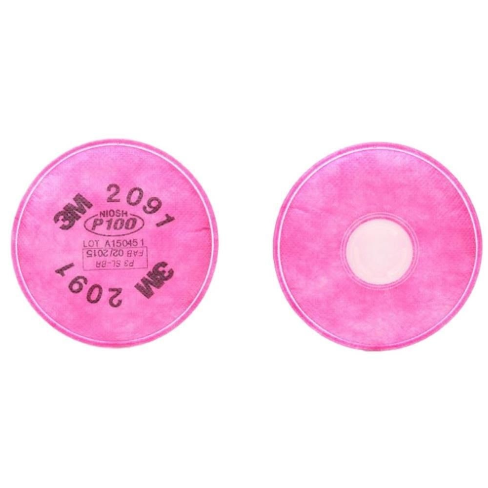 3M 금속흄 독성분진 특급 방진필터 2091K 2p 2봉 내구성개선 안전용 산업용