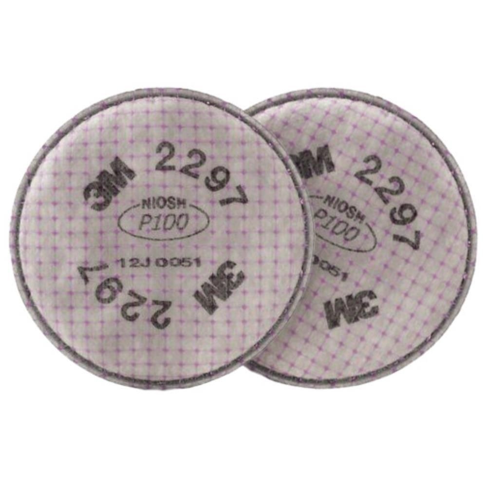 3M 석면 흄n냄새 특급 방진필터 2297 2p 2봉 호흡보호 공업용 현장용