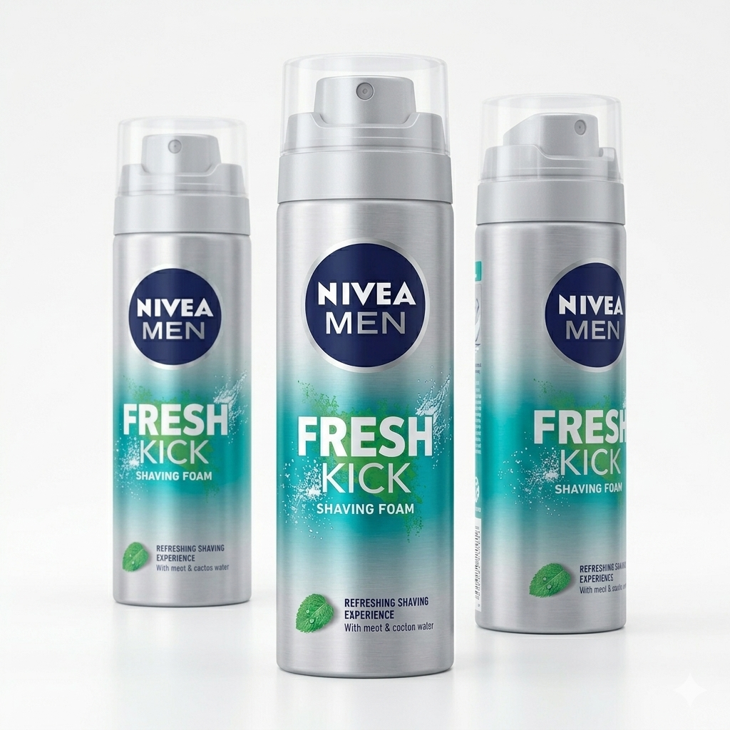 니베아 맨 프레시킥 쉐이빙 폼 200ml 3개