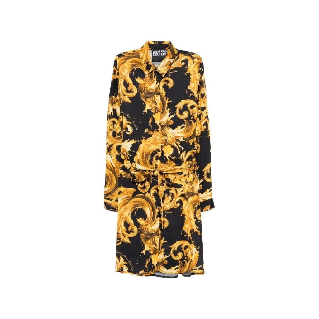 베르사체 베르사체 프린트 벨트 미니 드레스 80HAO911NS757 TP452497308