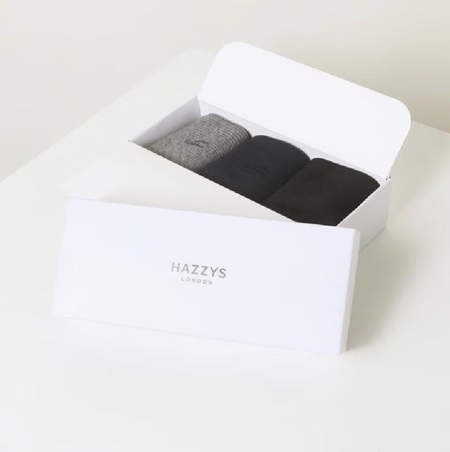 헤지스 [AK수원점] [헤지스] 솔리드 골지 장목 양말 3종 세트 [HJSS5E101WT]