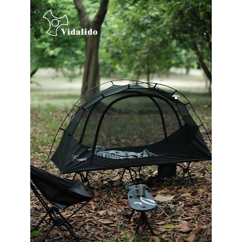 UnKnown [해외] 난방 방한 보온 텐트 Vidalido 야외 캠핑 침대 가볍고 편리한 그물 모기 방지 휴대용 알루미늄 합금 막대 내부