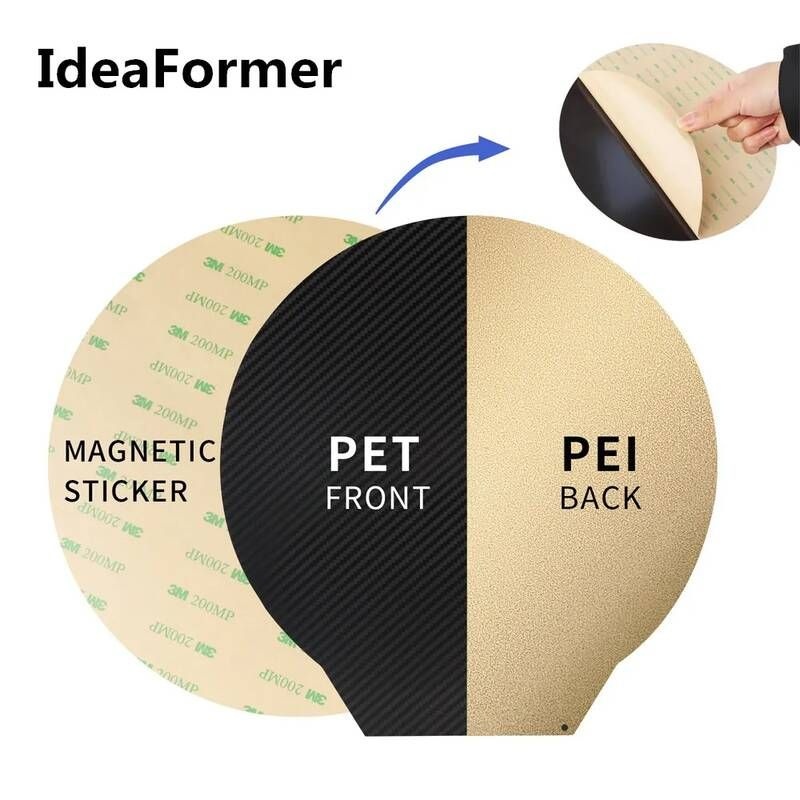 UnKnown [해외] 캠핑 자충 침대 전기 에어 매트 Rostock Delta Kossel Hotbed Part 마그네틱 3D 프린터 빌드 플레이트 용 220mm 240mm 265mm 원형