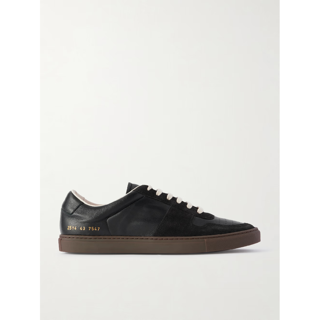 커먼프로젝트 커먼프로젝트 26 SS 커먼프로젝트 블랙 BBall 스웨이드 트리밍 레더 스니커즈 TP567385406