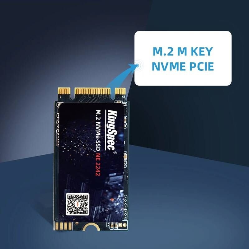 UnKnown [해외] 노트북 SSD 에스에스디 M.2 2TB 1TB 하드 Kingspec-SSD M2 256GB NVME 1 테라바이트 128GB 512GB ssd 2242 PCIe 드라이브 디스크 노트