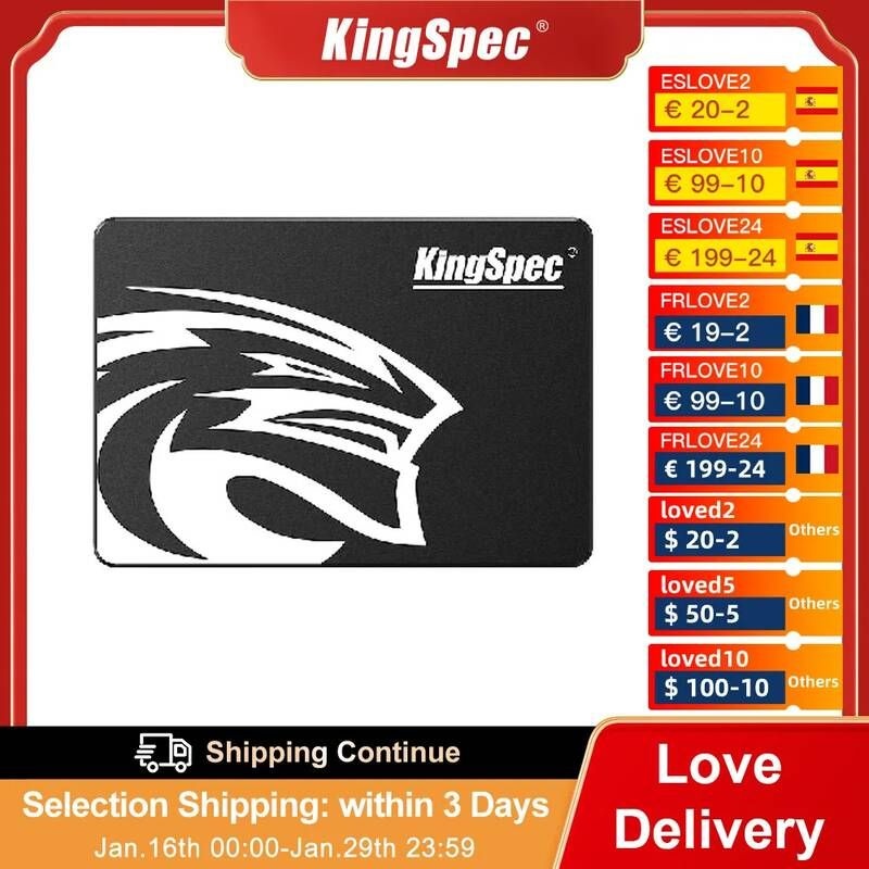 [해외] 노트북 SSD 에스에스디 M.2 2TB 1TB 하드 KingSpec-SSD128G 256G hdd 120GB 240G 디스크 480G 960G SATA3 데스크탑 SATA 디스크용 내부