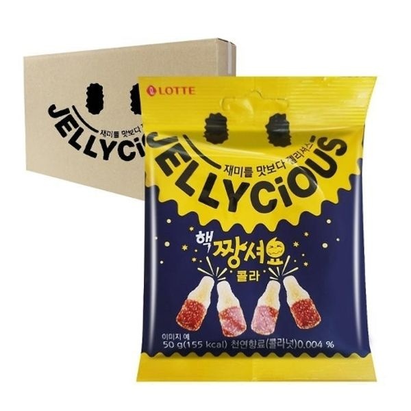 [과자센타][박스] 롯데 핵 짱셔요 콜라 50g 48입