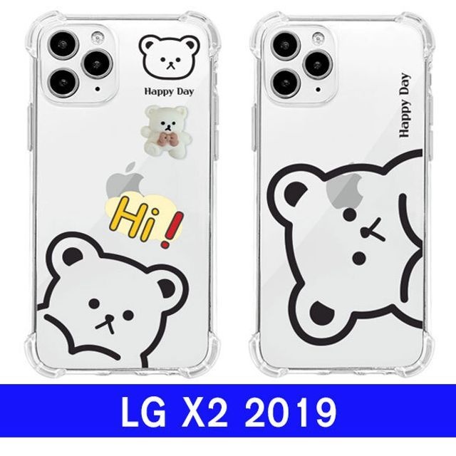 국내및아시아 LG X2 2019 빅베어 투명범퍼젤 X220 케이스 엘지X22019케이스 LGX22019케이스 X22019케이스 LGX2케이스 엘지X220케이스