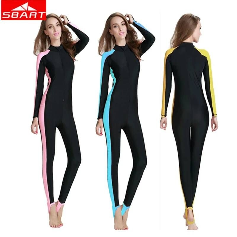 UnKnown [해외] 여성 집업 여자 래쉬가드 브라탑 SBART-여성용 다이빙 슈트 라이크라 방수 수영 스노클링 잠수복 래쉬 가드 수영복