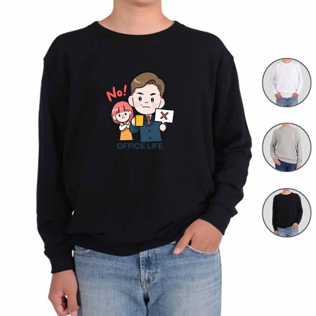 맨투맨 남여공용 소확행 힐링 직장인 회사생활 twelve [BFW21159]