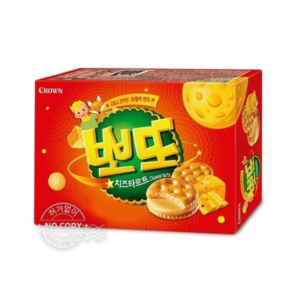 [과자센타]크라운 뽀또 치즈타르트 322gx5