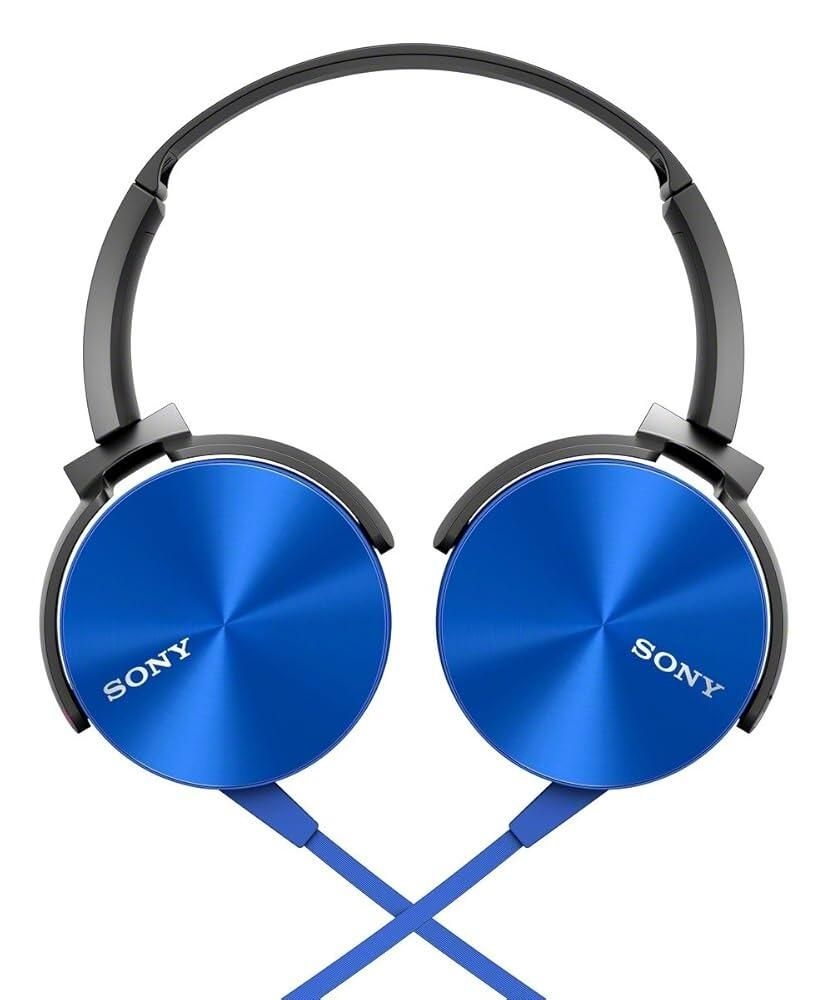 [해외] Sony MDRXB450AP 엑스트라 베이스 스마트폰 헤드셋 블루 101554