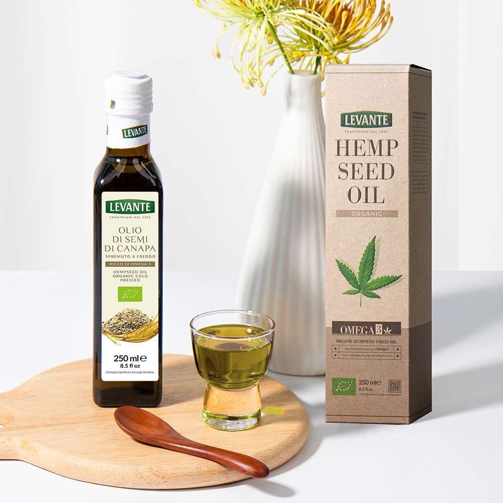 르반테 유기농 대마종자유 250ml 1병 단박스 선물세트 + 스푼,감사쇼핑백