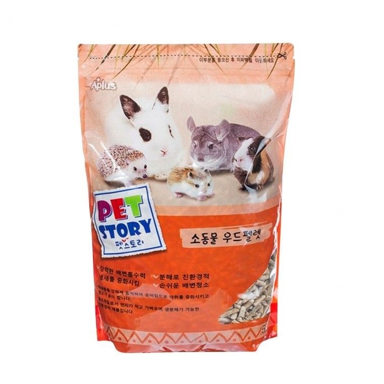 (주)펫코 고퀄리티   베딩 5L 바닥재 기니피그 압축베딩 햄스터 소동물 톱밥 우드펠렛 토끼