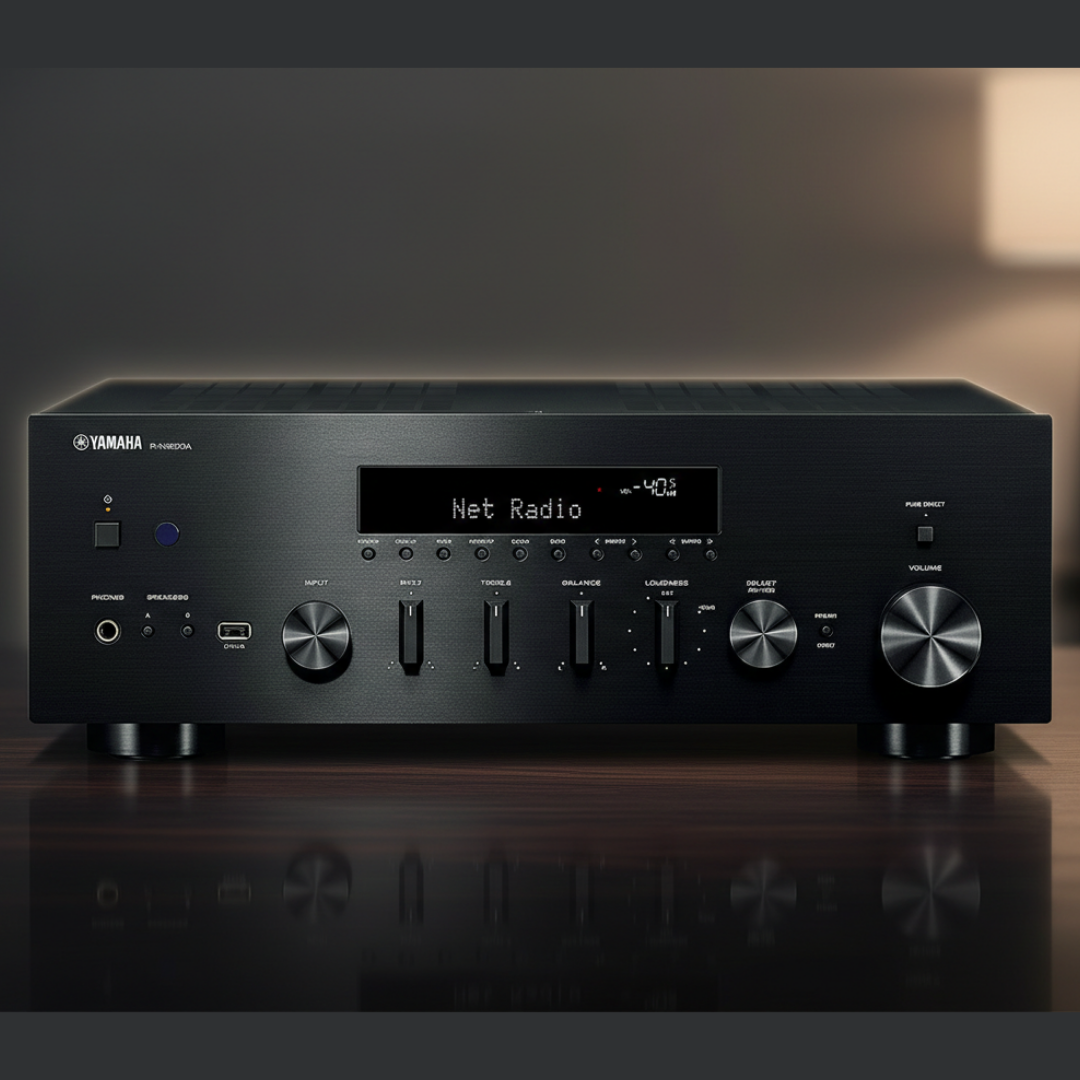 [해외] 야마하 R-N600A 프리메인 앰프 하이파이 사운드 네트워크 수신기 블루투스 오디오