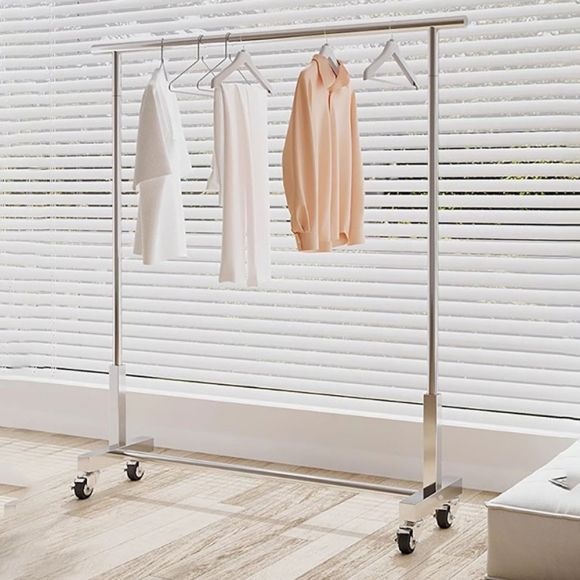 UnKnown 심플 스테인리스 이동식 행거F-5(80cm*150cm)