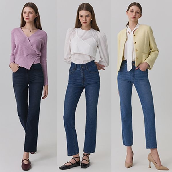 뱅뱅 [하프클럽]26 봄 뱅뱅 여성 스트레이트 데님 3종