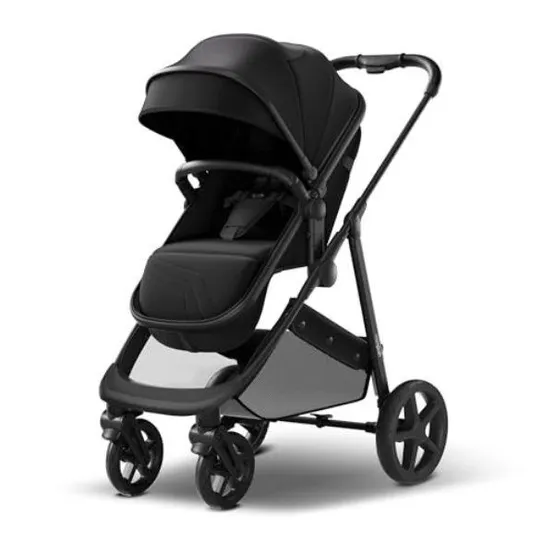 Mompush Wiz 2 in 1 아기 유모차(요람 모드)  신생아와 유아용 컨버터블 유모차(리버서블 시트와 대형 UPF 50+ 캐노피)