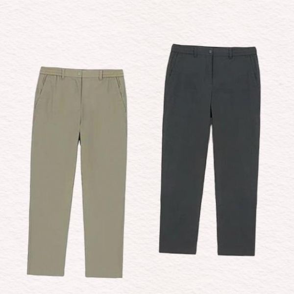 네파 여름용 여성 디플라이 테이퍼드핏 린넨 팬츠 - 7K41664_HDD 370034