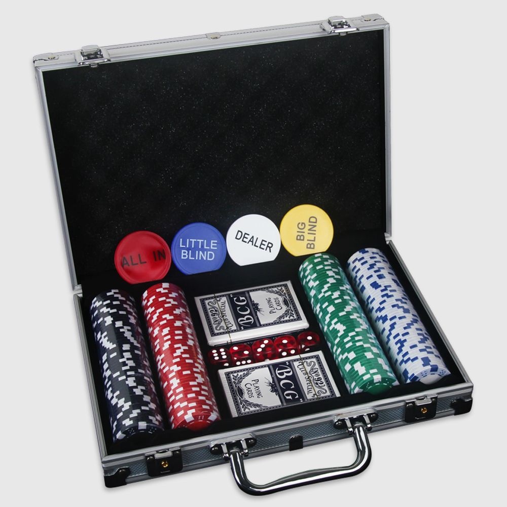 [(주)에이치엔하나]포커칩 세트 카지노칩 세븐 카드 게임 숫자 홀덤 칩 하드케이스증정