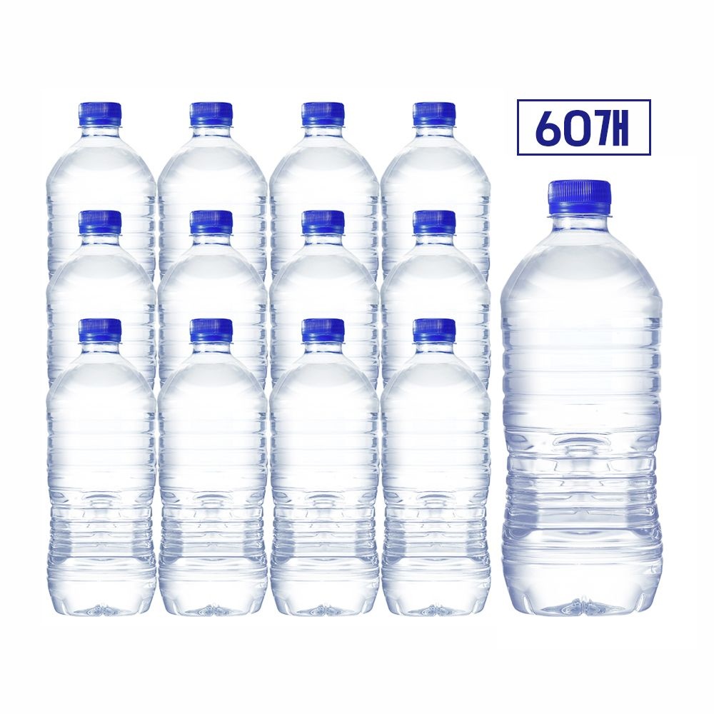 산수 에브리데이 산수 1L x 60병 먹는물 산수음료 무라벨 페트 생수배달