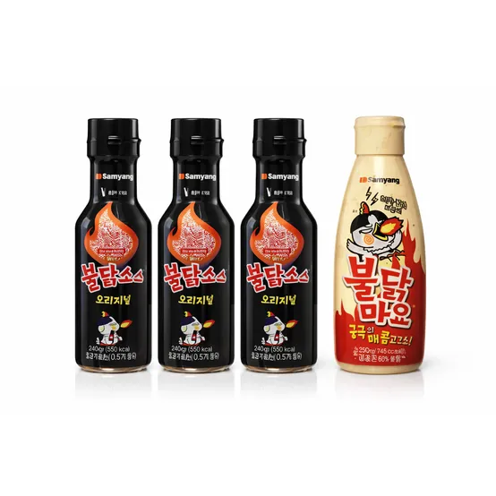 삼양 불닭소스 200g 3개+불닭마요소스 250g 1개