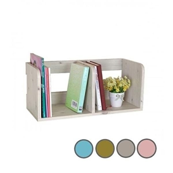 고품질 (P)도이 컬러책꽂이2단(400x215x240mm 분홍) 자재 WFIP4WJ