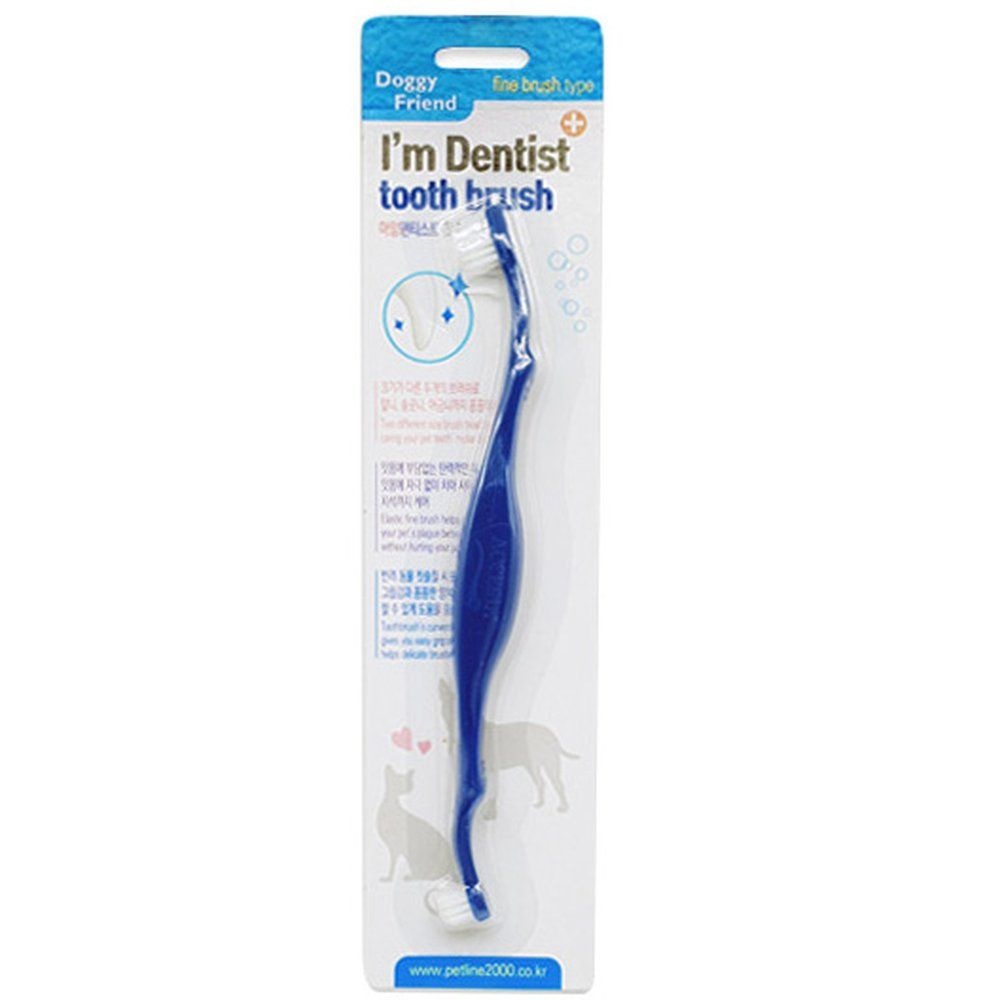 펫라인 아임덴티스트 인생템 반려동물용 미세모 칫솔 1p