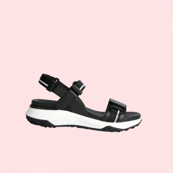 제옥스 제옥스 GEOX 여성 여자 우먼스 New S 컴포트 데일리 캐주얼 샌들 슬리퍼 슬라이드 신발 소라피스그립 W1D35TB3M11 블랙