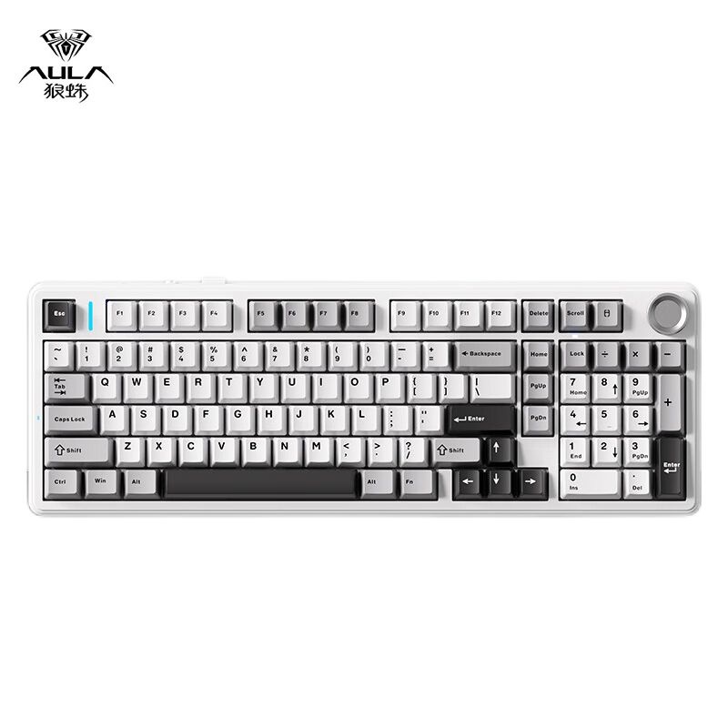[해외] AULA 독거미 F99 PRO 커스텀 무선 기계식 게이밍 키보드 다크나이트 경해축