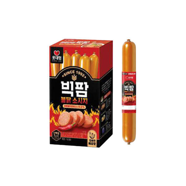 롯데햄 빅팜 불닭 600g 1개 소시지 군대 PX 간식