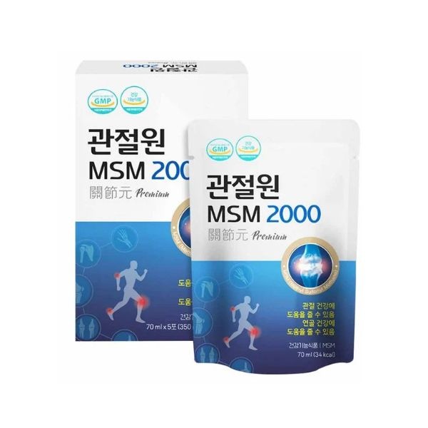 (정품)관절원 MSM 2000 글루코사민 칼슘 1개월분 영양제 추천 선물 자관원 건강보조식품 액상