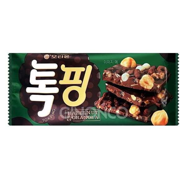 오리온 톡핑 헤이즐넛 그래놀라 43g 초콜릿 과자 견과류 시리얼