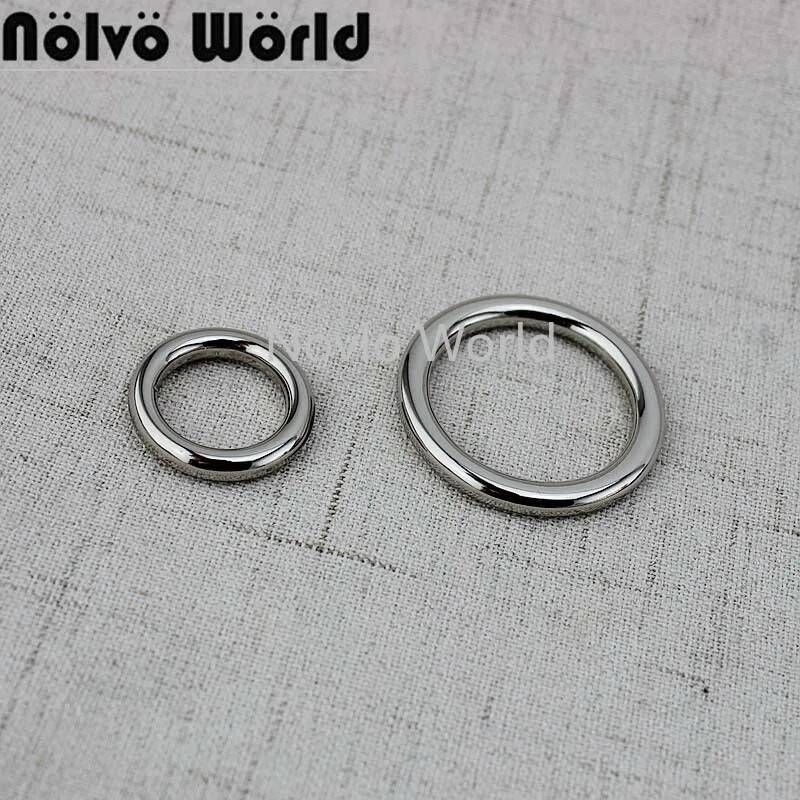 UnKnown [해외] 오링 o-ring 10-50 피스s 6색상s 16mm27mmNon welded Metal round O-Ring 견고한 cast Cosed O rings Clasp Clip For Diy accessories