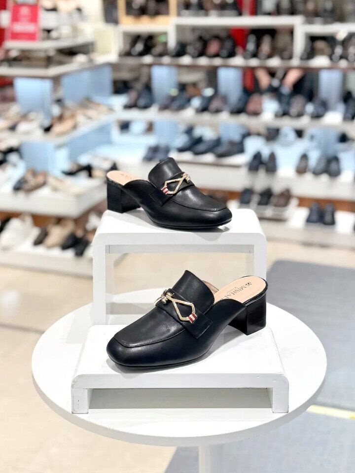 미셸by탠디 탠디 [탠디]여성 스퀘어 가죽 골드버클 5cm 블로퍼12P3012F EPT