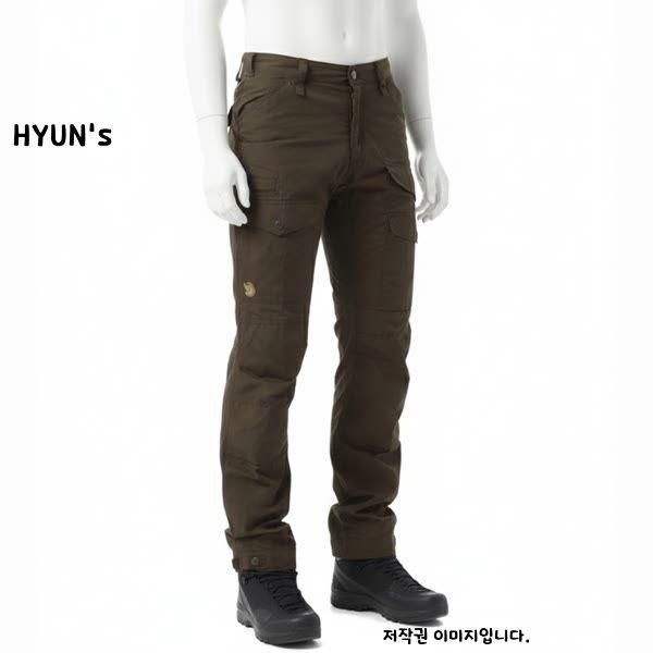 FJALLRAVEN 피엘라벤 남성 등산 바지 비다 프로 벤틸레이트 레귤러 다크 올리브