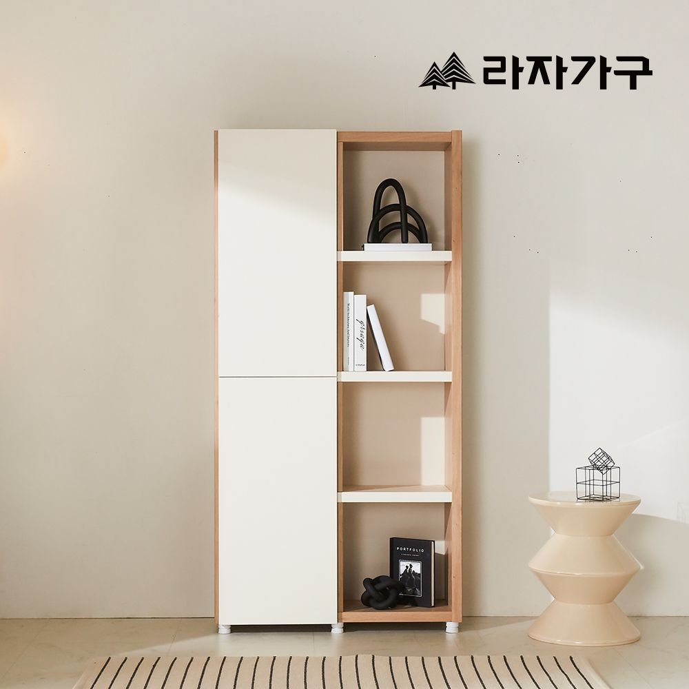 레이 4단 810 수납 책장 2 도어형