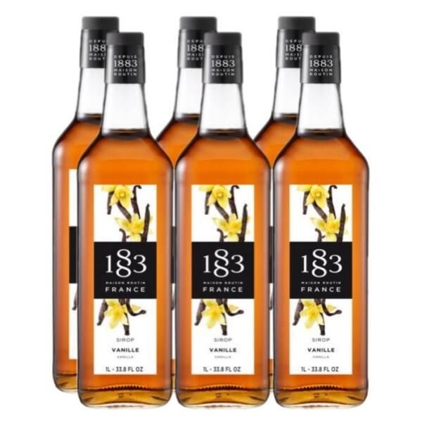 [셀러허브 식품] 1883 바닐라시럽 1000ml x 6병 커피 카페 시럽